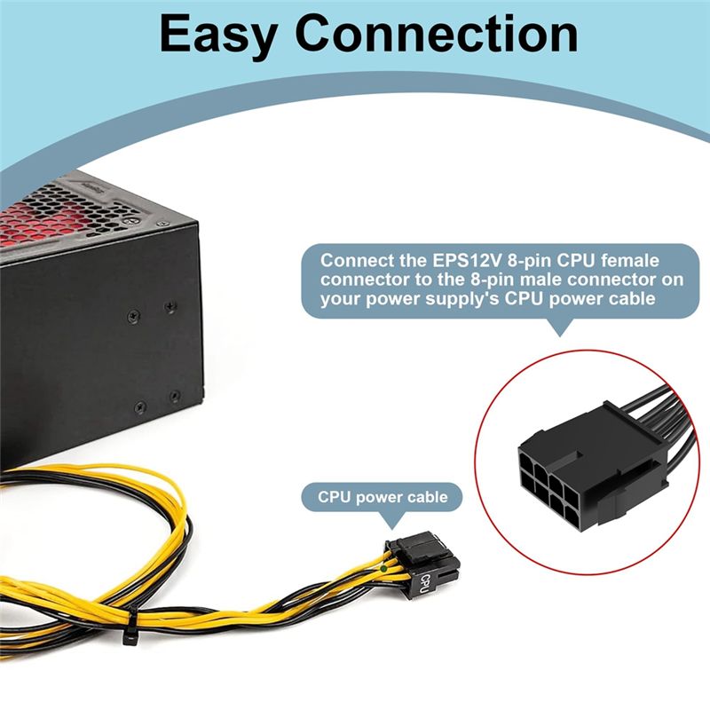 Atx Power Supply - DT23 CPU 8 Pin Extension Cable