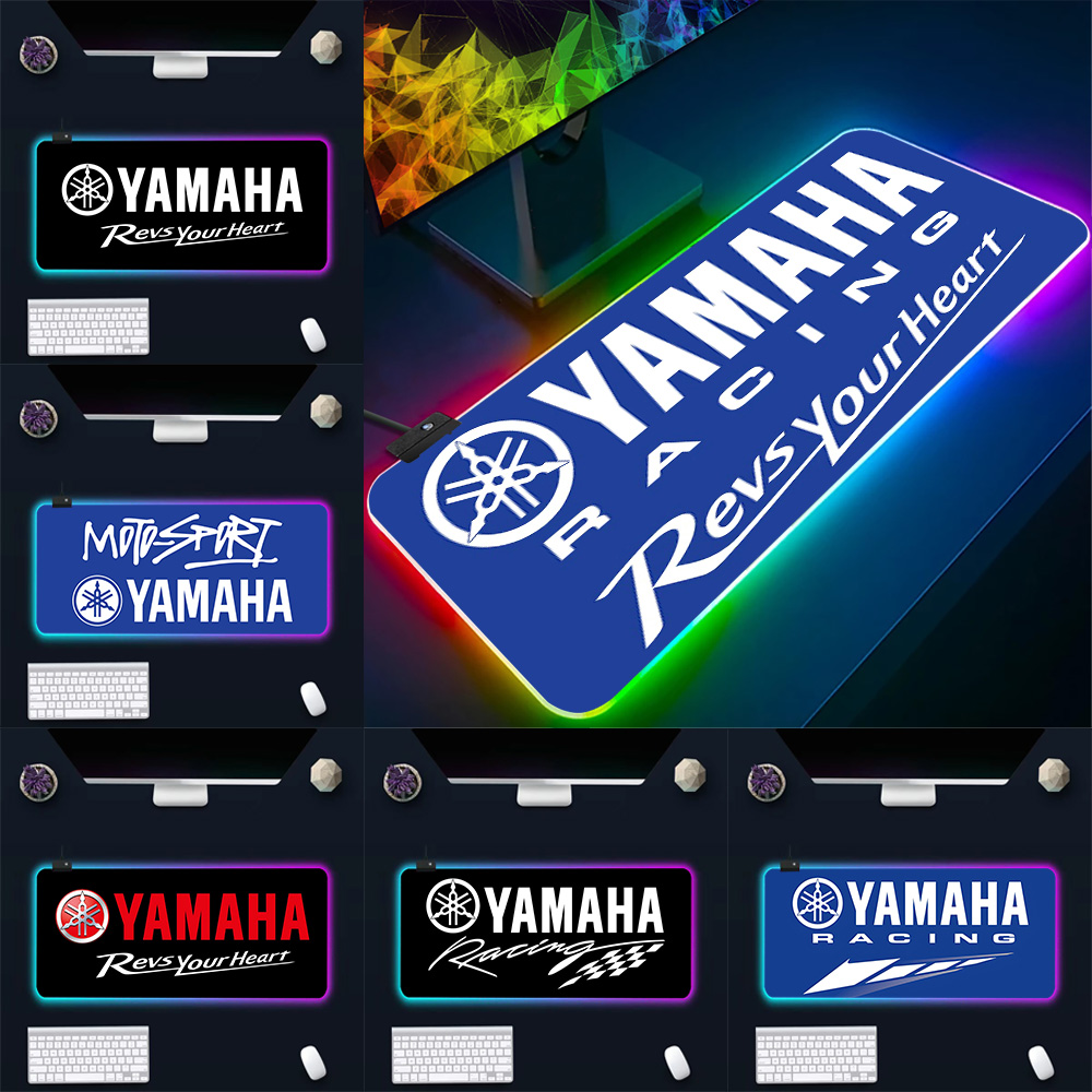 Rgb Keyboard Wrist Rest - Hot motorcycle racing logo RGB Pc