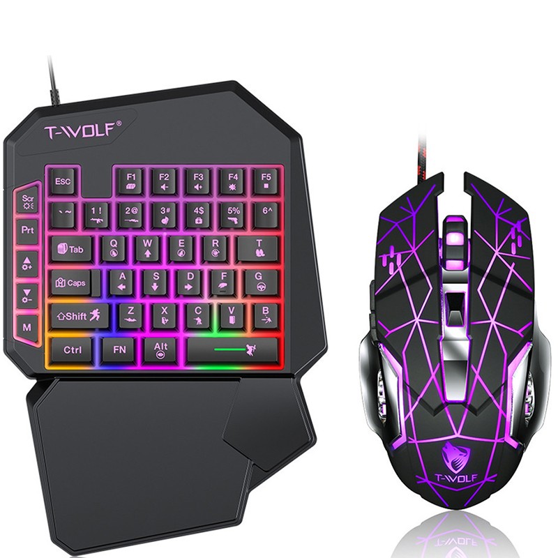 Rgb Keyboard Wrist Rest - 2 In1 Gaming Keyboard and Mouse