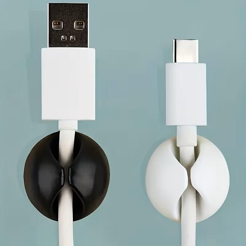 Desk Cable Organizer - 6/10/18-Piece Cable Organizer Set, Desktop Cable