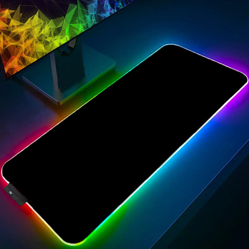 Rgb Keyboard Wrist Rest - Backlight Mouse Pad S-solid Color Gamer