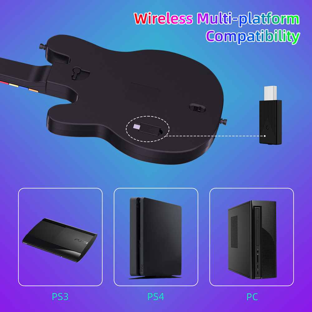 2.4G Wireless Guitar Controlle - огляд і ціна Joystick Pc Gaming