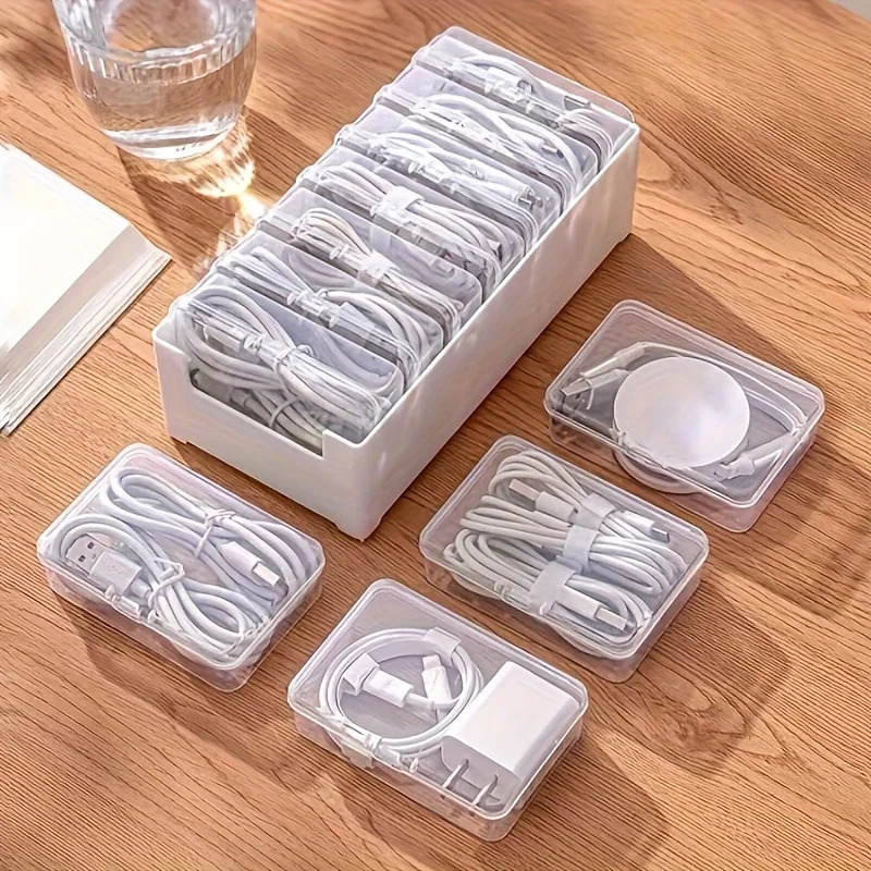 Data Cable Storage Box with 7  - огляд і ціна Desk Cable Organizer