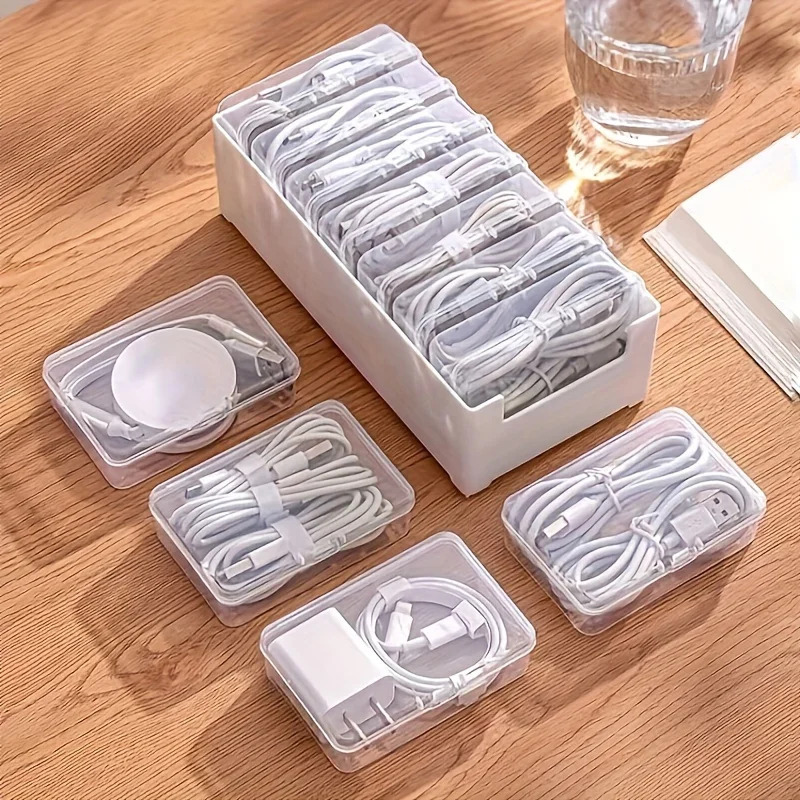 Data Cable Storage Box with 7  - огляд і ціна Desk Cable Organizer