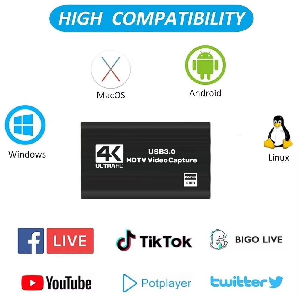 Roreta 4K USB 3.0 Video Captur - огляд і ціна Capture Card Hdmi