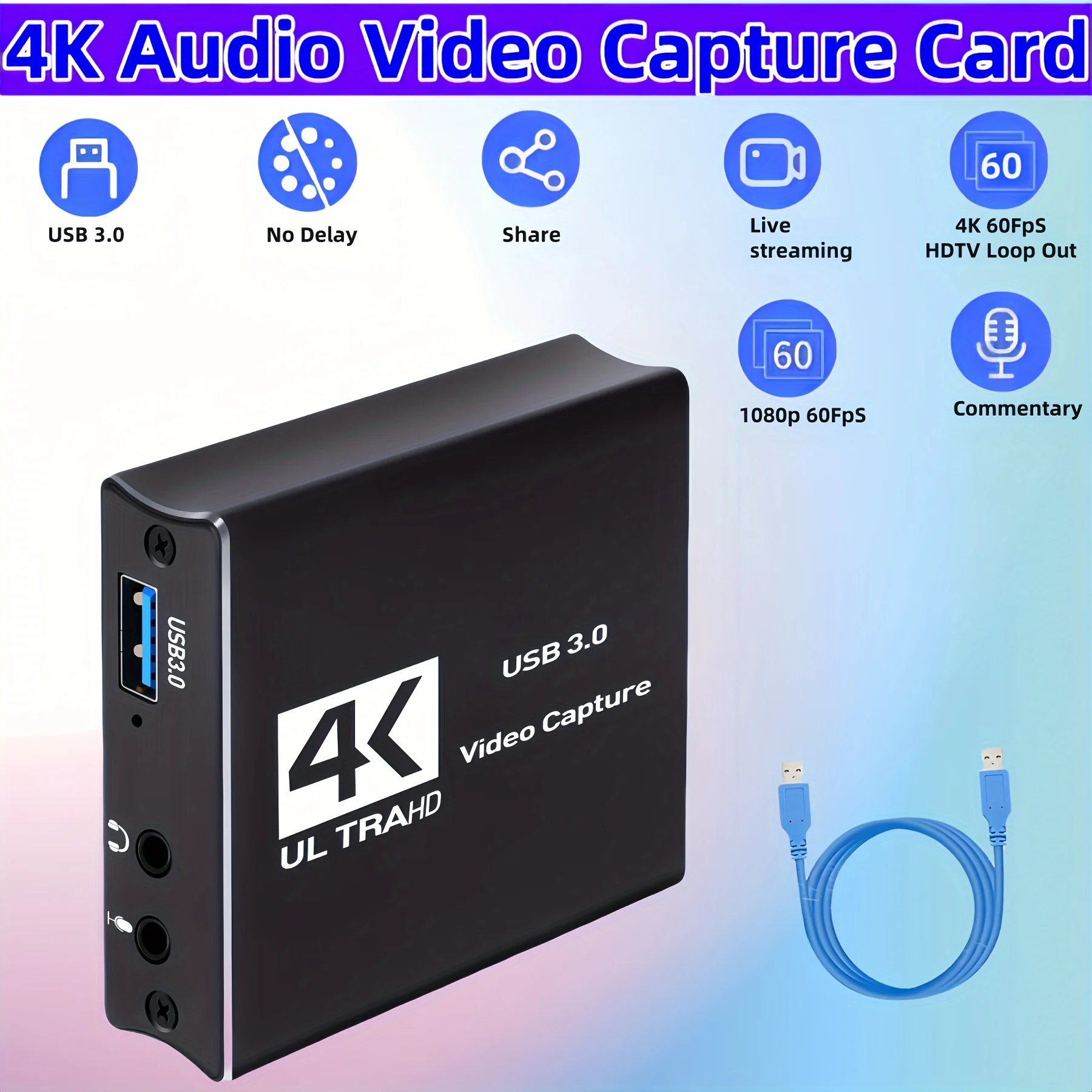 USB3.0 Video Capture HDMI Card - огляд і ціна Capture Card Hdmi