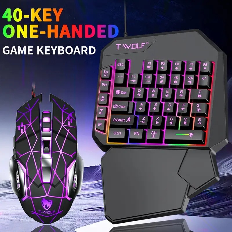 2 In1 Gaming Keyboard and Mous - огляд і ціна Rgb Keyboard Wrist Rest