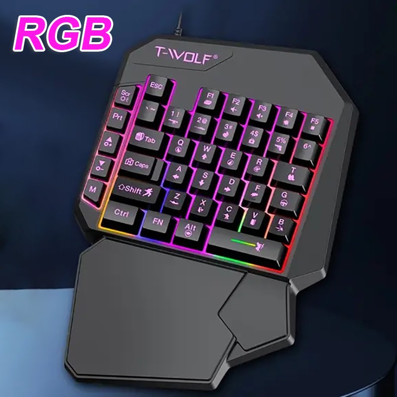 2 In1 Gaming Keyboard and Mous - огляд і ціна Rgb Keyboard Wrist Rest