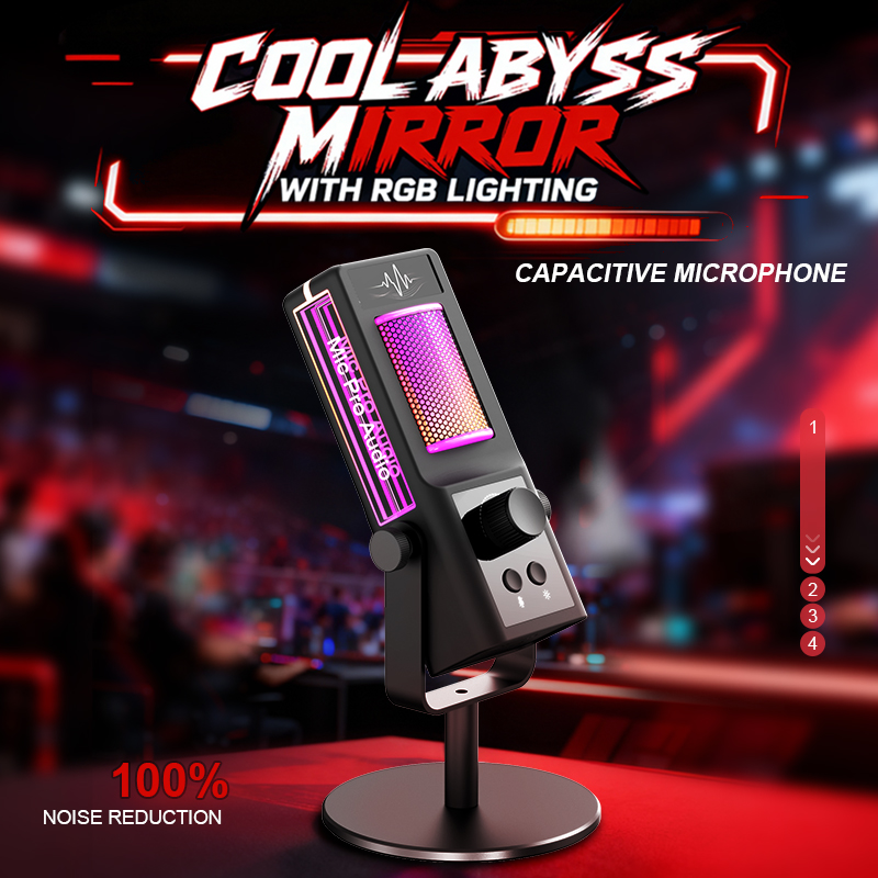 Rgb condenser microphone podca - огляд і ціна Pc Gaming Live Streaming