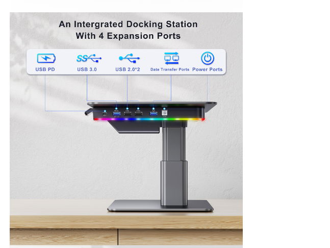 Adjustable Height Desktop  Ris - огляд і ціна Usb Hub Gaming