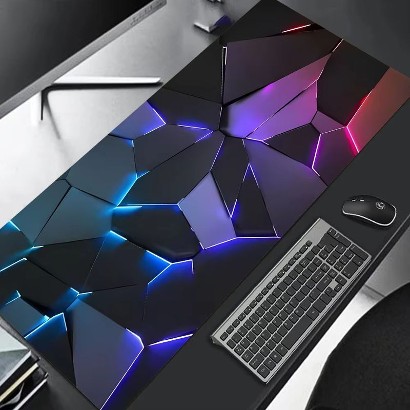 VIKAMA Black Neon Broken Rock  - огляд і ціна Rgb Keyboard Wrist Rest
