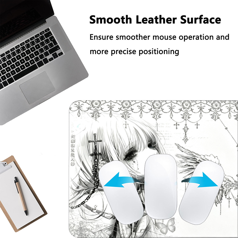 Leather Mousepad Black White A - огляд і ціна Pc Gaming Keyboards