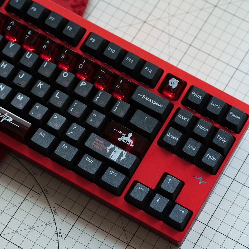 Soviet Black Theme Keycaps Set - огляд і ціна Pc Gaming Set