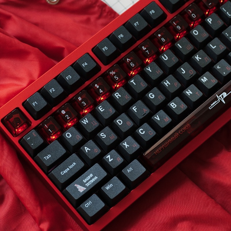 Soviet Black Theme Keycaps Set - огляд і ціна Pc Gaming Set